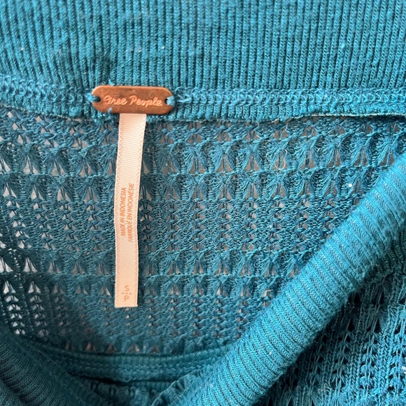 Free People Off The Shoulder Hacci Long Sleeve Top - Picture 3 of 3